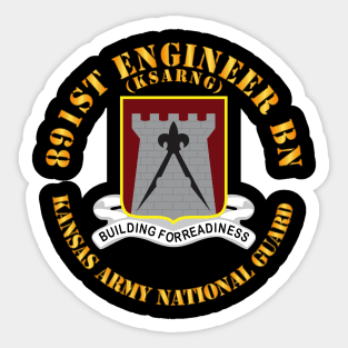 891st Engineer Bn - DUI  - KSARNG  X 300 Sticker